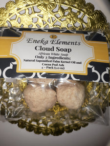 Cloud Soap by Eneka Elements African Black/ White soap 4 PACK 1 oz